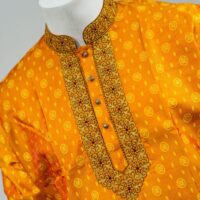 Orange Color Katan Panjabi