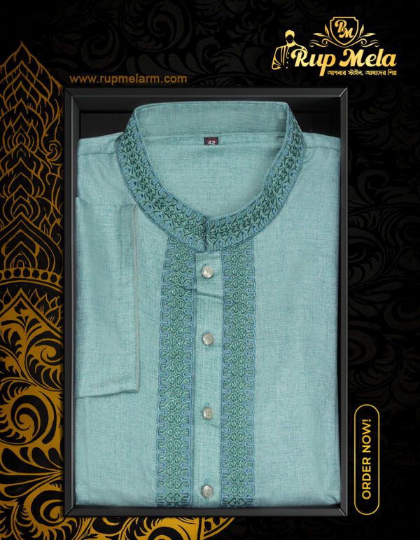 Men's cotton panjabi - Image 2