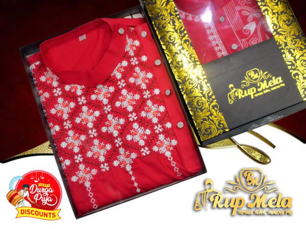 Durga puja cotton panjabi - Image 4