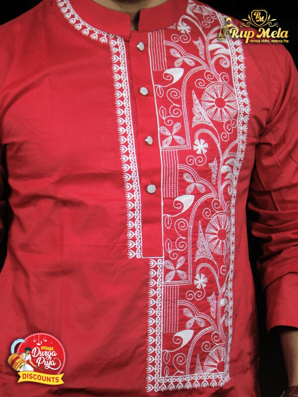 Durga puja cotton panjabi - Image 4
