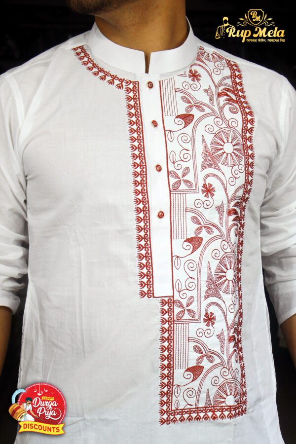 Durga puja cotton panjabi - Image 7