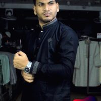 Durga puja cotton cuff panjabi