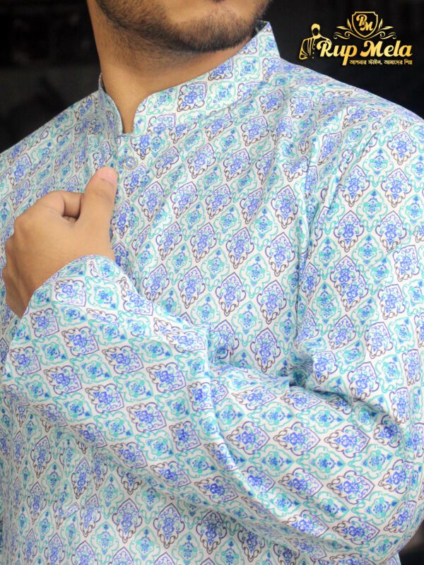 Ucchash cotton printed panjabi - Image 6