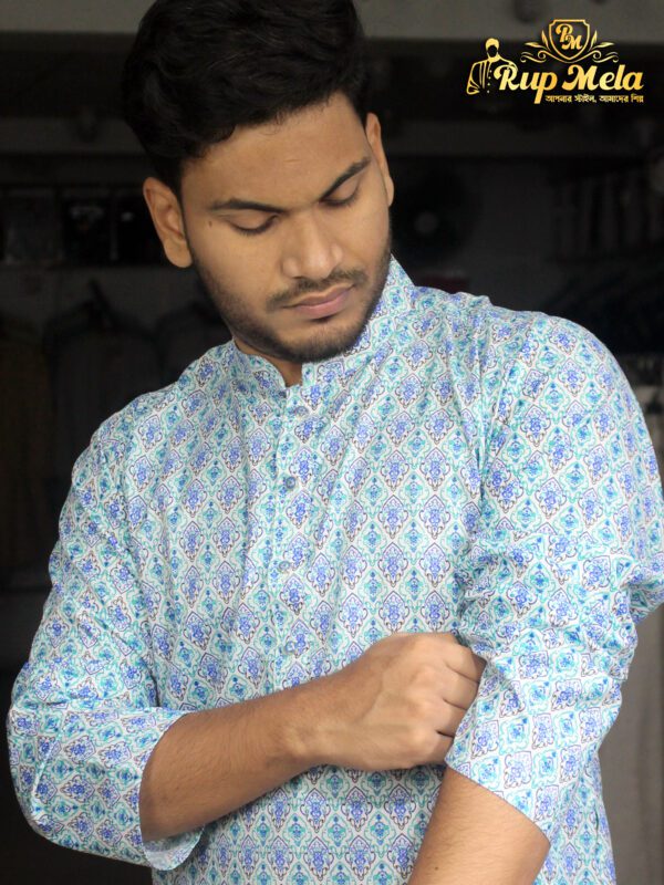 Ucchash cotton printed panjabi - Image 5