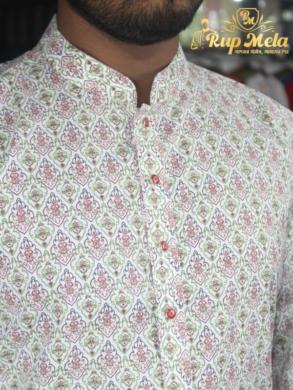 Ucchash cotton printed panjabi - Image 2