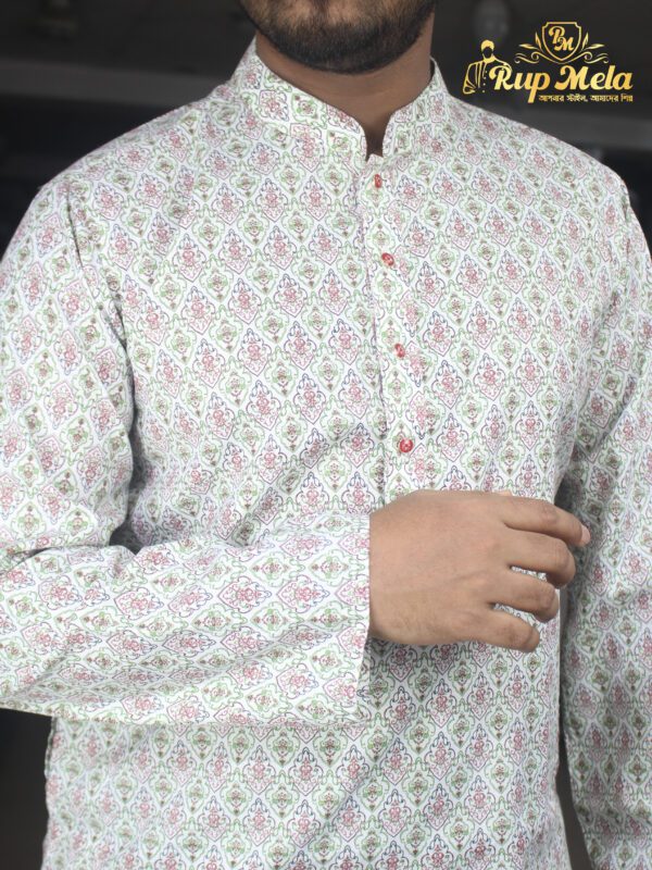 Ucchash cotton printed panjabi