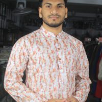 3D Digital Printed Cotton Panjabi