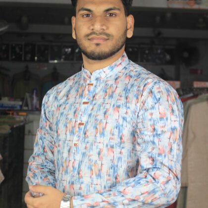 3D Digital Printed Cotton Panjabi