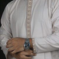 Strype Chomok Cotton Panjabi