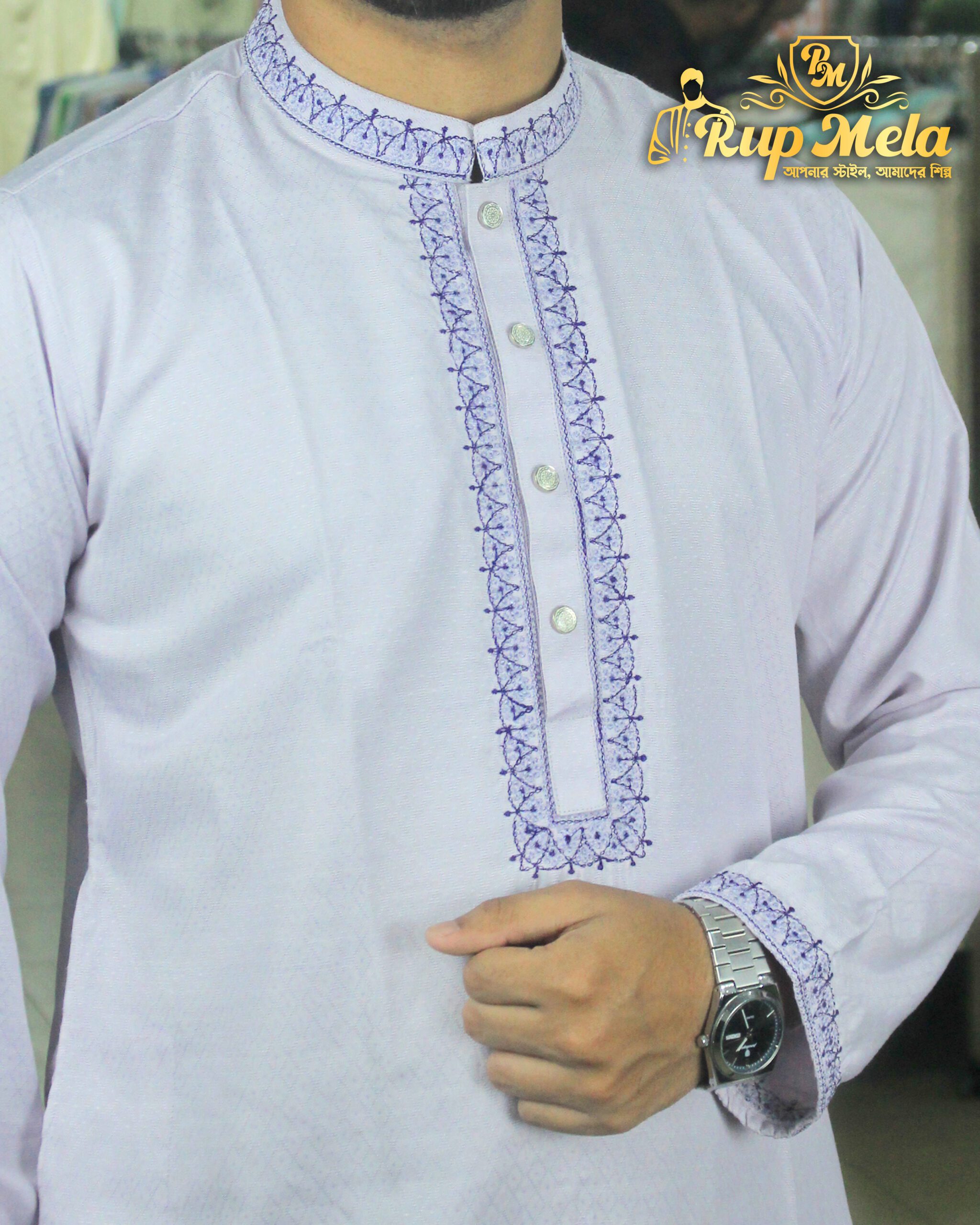 Premium Biscos Cotton Panjabi - Image 4