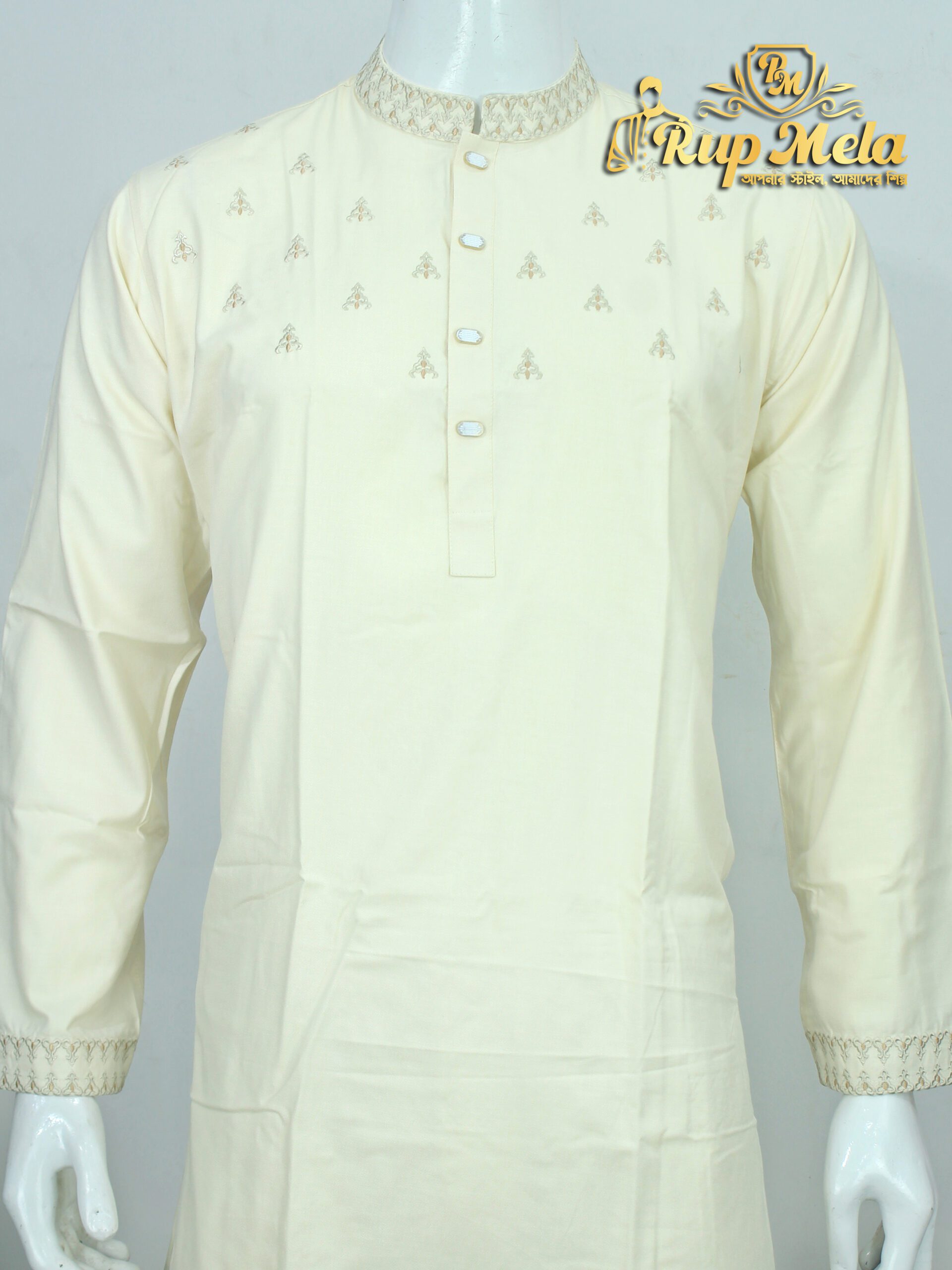 Premium Wolf Cotton Panjabi - Image 2